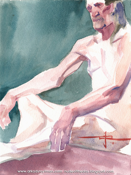 Fred, Seated In Semi-Profile, His Hands Draped Over His Knees