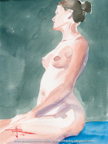 Sarah, Seated In Profile, Her Left Hand In Her Lap, Looking Away