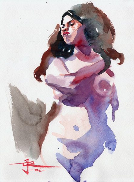 "Mamacita" - Watercolor on 140lb Strathmore Watercolor Paper